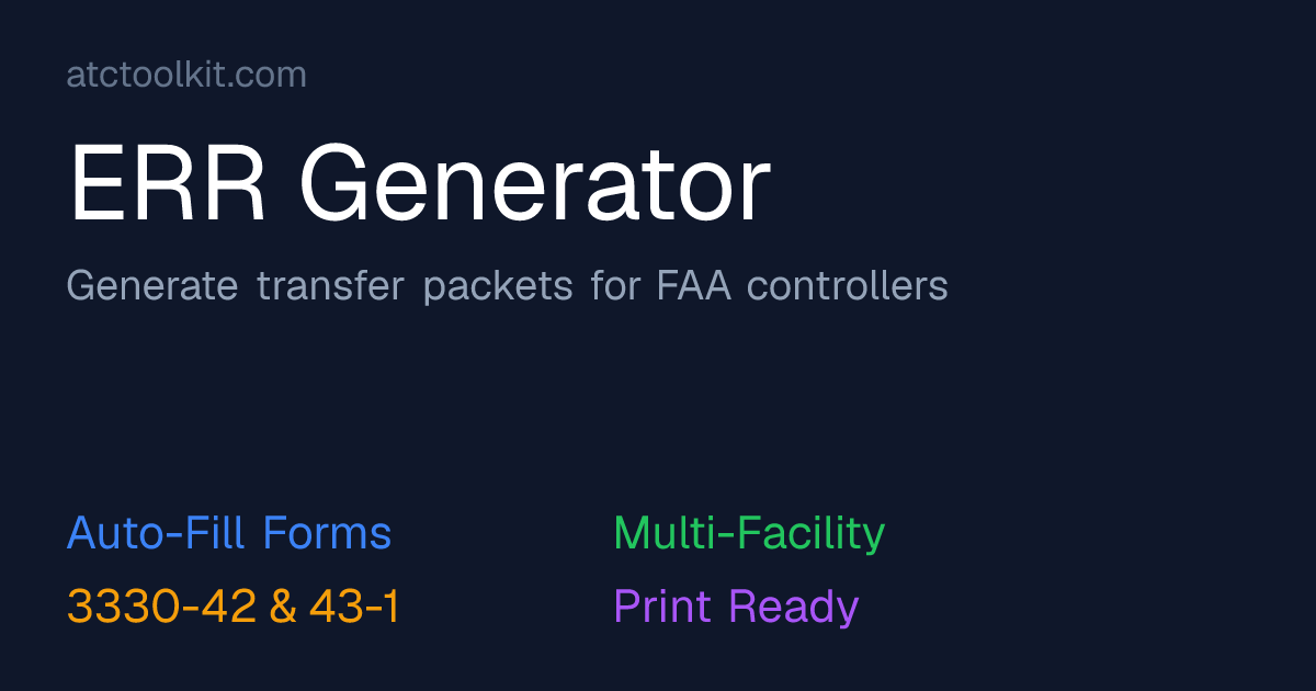 ERR Packet Generator | ATC Toolkit